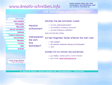 Tablet Screenshot of kreativ-schreiben.info
